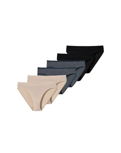 Набор из 6 модальных трусов Tai Briefs, цвет Schwarz Sand Nachtblau Schiesser