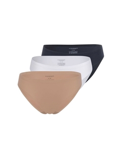 Трусы Rio, набор из 3 невидимых мягких трусов, цвет Schwarz Braun Schiesser