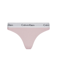 Современные хлопковые стринги для женщин с логотипом на поясе, розовый Calvin klein