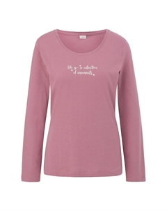 Женская рубашка для сна с длинными рукавами на каждый день, цвет Rose S.oliver