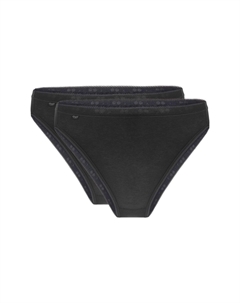 Трусики Basic на талии, 2 шт., женские, черный Sloggi