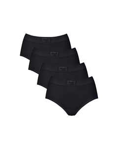 Трусы макси, набор из 4 шт., Double Comfort, черный Sloggi