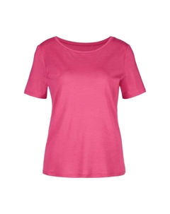 Женская рубашка с коротким рукавом, цвет Pink Flash Xxs Calida