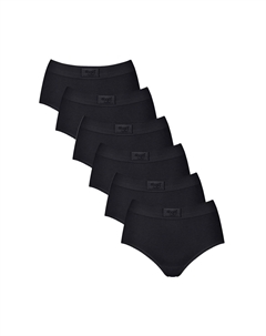 Трусы макси, набор из 6 шт., Double Comfort, черный Sloggi
