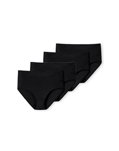 Трусы-миди, набор из 4 предметов первой необходимости, черный Schiesser
