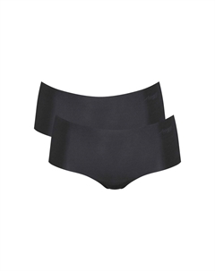 Женские шорты, 2 шт. - шорты Zero Microfibre 2.0, микрофибра, однотонные, черный Sloggi