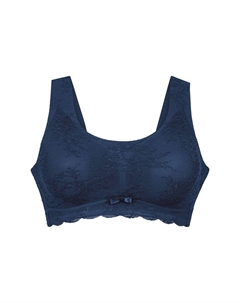 Женский бюстгальтер без косточек с кружевом и бантом Essentials, синий Anita