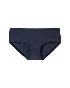 Трусики-невидимки из хлопка, однотонные, женские, темно-синий Schiesser