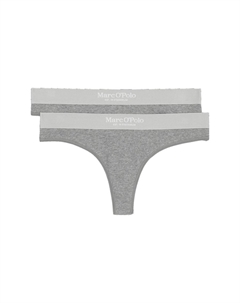 Набор из 2 женских стрингов Iconic Rib Thong, цвет Nordic Grey Marc o'polo