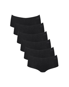 Набор коротких трусов из 6 шт. ZERO Modal 2.0, черный Sloggi