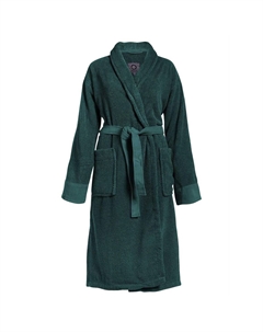 Халат Connect Organic однотонный, зеленый Essenza