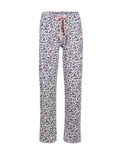 Женские хлопковые пижамные штаны с цветочным принтом Favorite Dreams, цвет Star White Calida