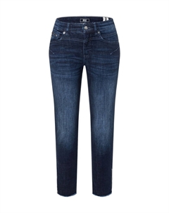 Женские джинсовые брюки узкого кроя с молниями, цвет Dark Authent Mac