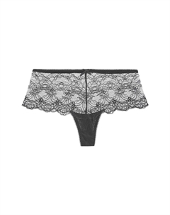 Женские трусы из бразильского кружева с цветочным принтом Danse des Sens, черный Aubade