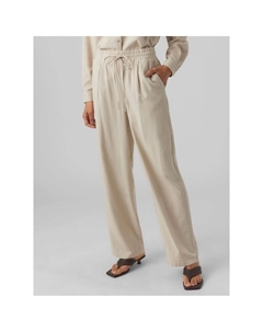 Брюки тканевые, на кулиске, свободные, женские, цвет Silver Lin Vero moda