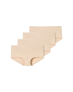 Короткие трусы, комплект из 4 шт. из органического хлопка 95/5, песочный Schiesser