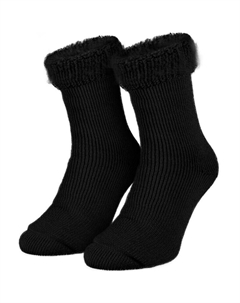 Термоноски женские "ворсистые" | Уютные носки | Один размер | Черный, цвет schwarz Black snake