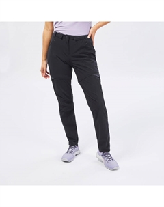 Брюки женские на молнии для горного туризма - MH550 черные, цвет schwarz Quechua