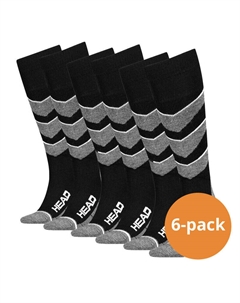 Лыжные носки унисекс V-образной формы высотой до колена, 6 шт., черные, цвет schwarz Head