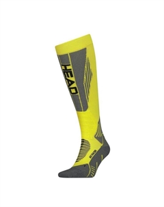 Лыжные носки унисекс Racer высотой до колена, 1 шт. неоново-желтого цвета, цвет gelb Head