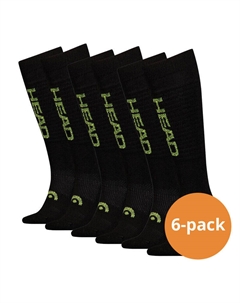 Лыжные носки унисекс с логотипом высотой до колена, 6 шт., черные/желтые, цвет schwarz Head