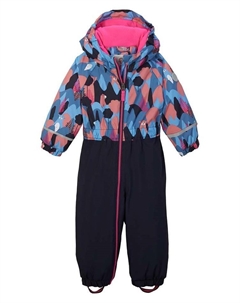 Лыжные штаны Schneeanzug, цвет Dunkelblau/Hellblau/Rosa Killtec