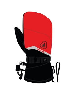 Водонепроницаемые лыжные перчатки, красный Matt