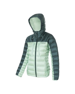 Женский пуховик, цвет green/dark green/charcoal grey Trangoworld