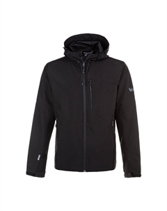 Мужской походный дождевик, цвет schwarz/stahlgrau/schwarz Whistler