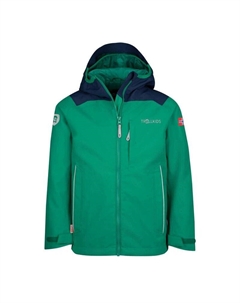 Мужской походный дождевик, цвет dunkelgrün/navyblau Trollkids