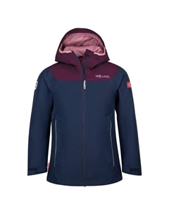 Мужской походный дождевик, цвет navyblau/violett Trollkids