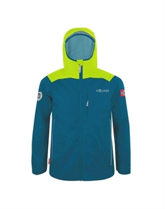 Мужской походный дождевик, цвет helles preußischblau/anisgrün Trollkids