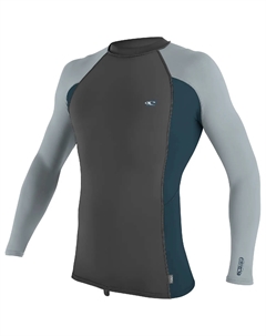 Рашгард Premium Skins Long Sleeve, цвет Graphite/Cadet Blue/Cool Gray O`neill