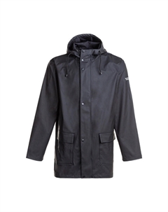 Мужской походный дождевик, черный Weather report