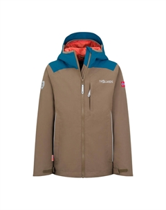 Мужской походный дождевик, цвет ebenholzbraun/blau/orange Trollkids