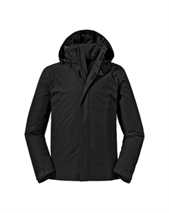 Мужской походный дождевик, черный Schoffel