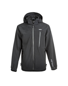 Мужской походный дождевик, черный Weather report