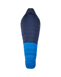 Гелиевый спальный мешок: 15F вниз, цвет Arctic Navy/Dark Azure Marmot