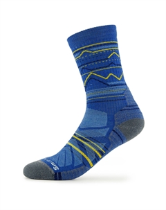 Походные носки Hike Light Cushion Mountain Range Pattern Crew, цвет Laguna Blue Smartwool