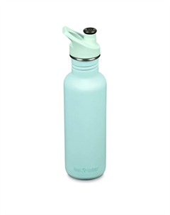 Классическая бутылка для воды на 27 унций со спортивной крышкой, бирюзовый Klean kanteen