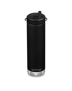 Изолированная бутылка для воды TKWide на 20 унций с закручивающейся крышкой, черный Klean kanteen