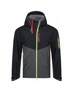 Мужской походный дождевик, черный Kilpi