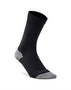 Черные Нескользящие Короткие Футбольные Носки Viralto Mid Kipsta