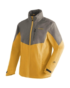 Мужской походный дождевик, цвет gold/schiefergrau/gold Maier sports