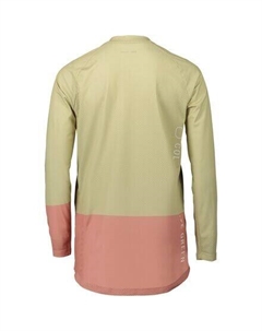 Джерси MTB Pure с длинными рукавами женские, цвет Prehnite Green/Rock Salt Poc