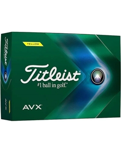 Мячи для гольфа AVX 2022 года, желтый Titleist