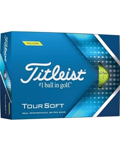 Мягкие мячи для гольфа Tour 2022, желтый Titleist