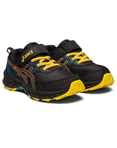 Детские горные ботинки, цвет black/yellow Asics