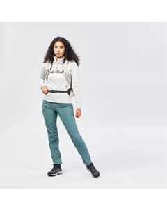 Походные брюки женские для горного туризма - MH500 зеленый/серый, цвет gruen Quechua