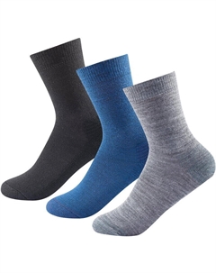 Носки Daily Medium Sock Kid черно-серо-синие, цвет schwarz Devold
